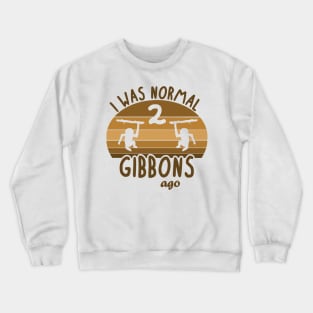 Gibbon saying pirate monkey primate lover Crewneck Sweatshirt